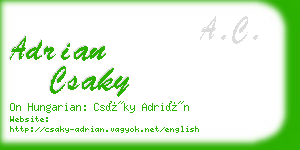 adrian csaky business card